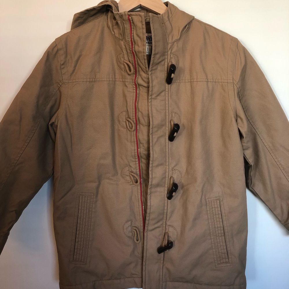 Boys tan jacket from Old Navy